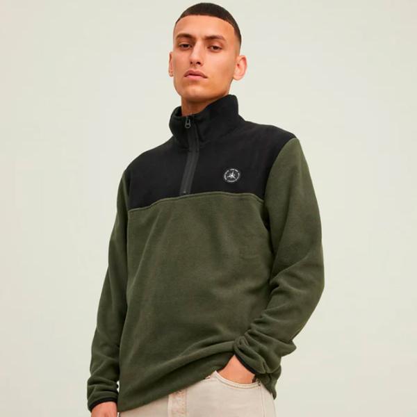 Hanorac pentru bărbați Jack & Jones JCOTECH POLAR SWEAT HIGH NECK Drept/ Green photo 2 Hanorac pentru bărbați Jack & Jones JCOTECH POLAR SWEAT HIGH NECK Drept/ Green photo 2