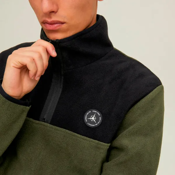 Hanorac pentru bărbați Jack & Jones JCOTECH POLAR SWEAT HIGH NECK Drept/ Green photo 4 Hanorac pentru bărbați Jack & Jones JCOTECH POLAR SWEAT HIGH NECK Drept/ Green photo 4
