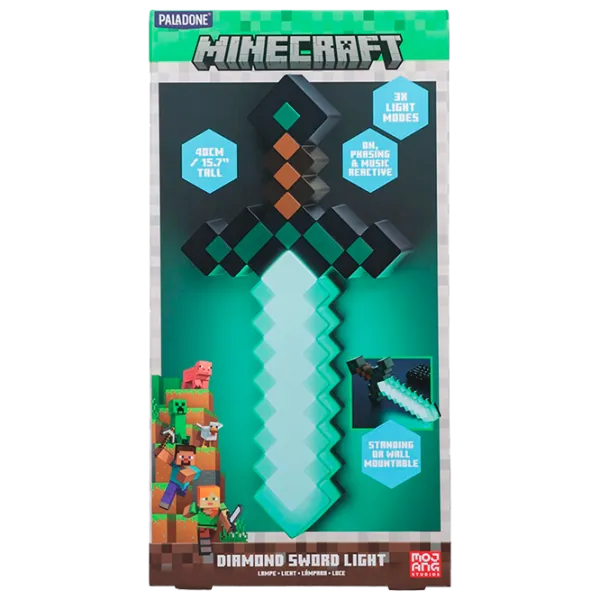 Lampă de masă fan Paladone Diamond Sword Blue photo 7 Lampă de masă fan Paladone Diamond Sword Blue photo 7