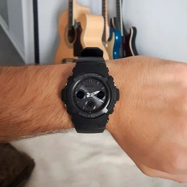 Ceas de mână pentru bărbați Casio AWG-M100B-1A Cuarț/ 46 mm photo 3 Ceas de mână pentru bărbați Casio AWG-M100B-1A Cuarț/ 46 mm photo 3