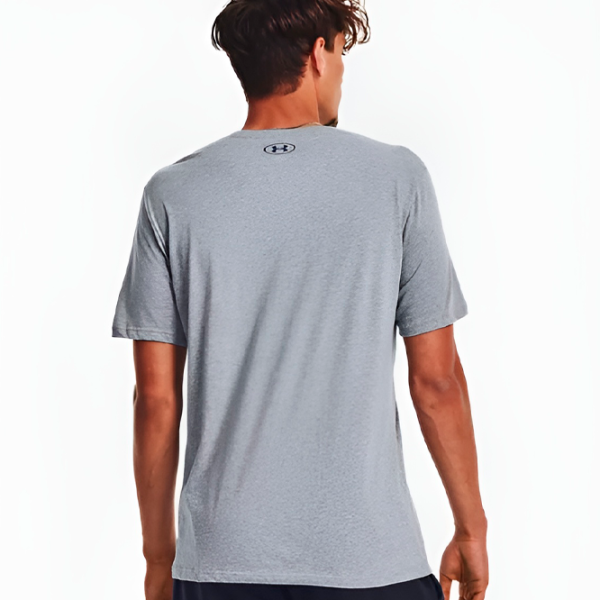 Tricou pentru bărbați Under Armour UA BIG LOGO FILL SS-GRY 60% bumbac, 40% poliester/ Gray photo 5 Tricou pentru bărbați Under Armour UA BIG LOGO FILL SS-GRY 60% bumbac, 40% poliester/ Gray photo 5