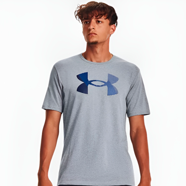Tricou pentru bărbați Under Armour UA BIG LOGO FILL SS-GRY 60% bumbac, 40% poliester/ Gray photo 3 Tricou pentru bărbați Under Armour UA BIG LOGO FILL SS-GRY 60% bumbac, 40% poliester/ Gray photo 3
