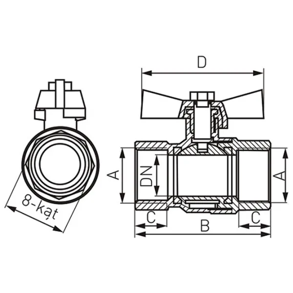 Robinet Ferro KMH2 F/ F photo 2 Robinet Ferro KMH2 F/ F photo 2