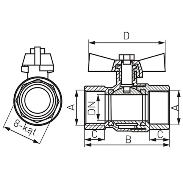 Robinet Ferro KMH1 F/ F photo 2 Robinet Ferro KMH1 F/ F photo 2