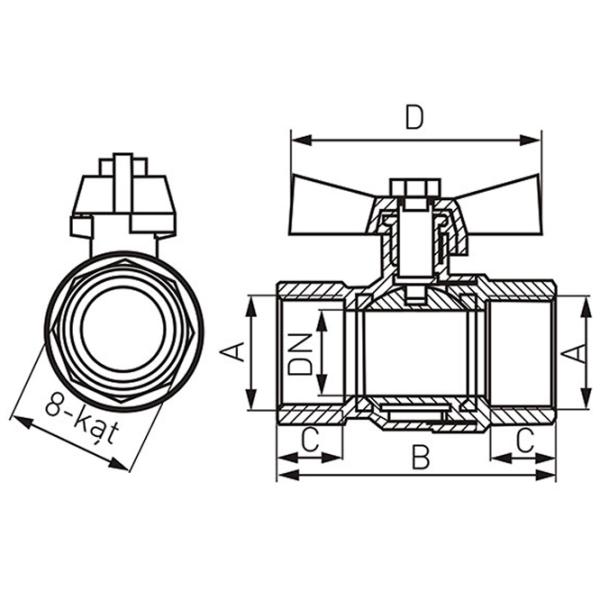 Robinet Ferro KMH1 F/ F photo 2 Robinet Ferro KMH1 F/ F photo 2