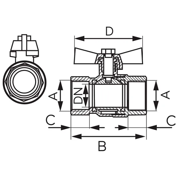 Robinet Ferro KMH3 F/ F photo 2 Robinet Ferro KMH3 F/ F photo 2