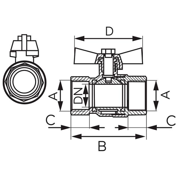 Robinet Ferro KMH3 F/ F photo 2 Robinet Ferro KMH3 F/ F photo 2