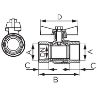 Kран Ferro KMH3 F/ F photo 2
