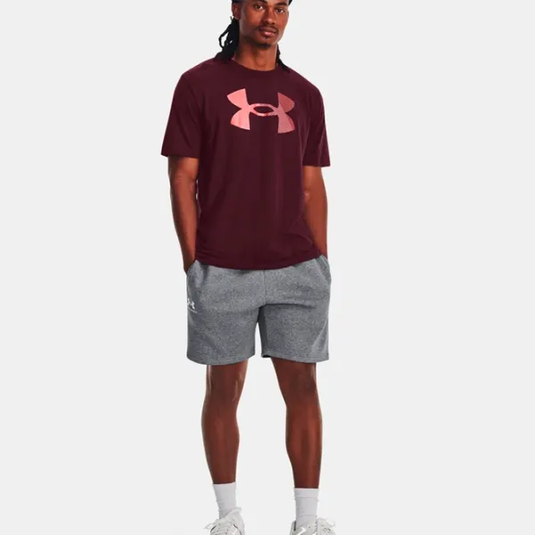 Tricou pentru bărbați Under Armour UA BIG LOGO FILL SS-MRN 60% bumbac, 40% poliester/ Dark Red photo 5