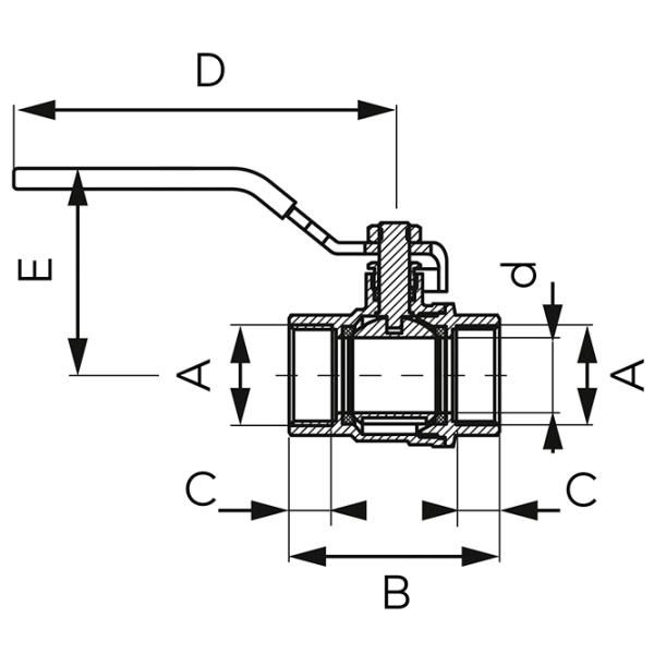 Robinet Ferro KFP1 F/ F photo 2 Robinet Ferro KFP1 F/ F photo 2