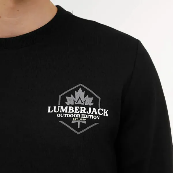 Hanorac pentru bărbați Lumberjack 3W ML TERRY 16SD4013 3PR Drept/ Black photo 3