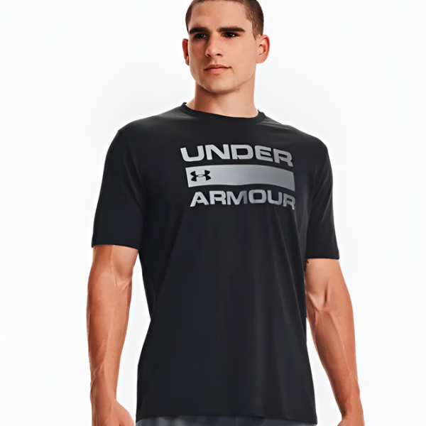 Футболка для мужчин Under Armour UA TEAM ISSUE WORDMARK SS-BLK 60% хлопок, 40% полиэстер/ Черный photo 2