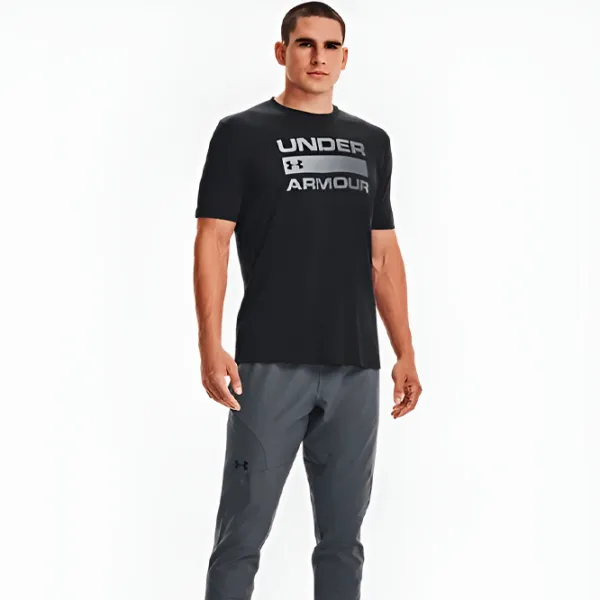 Футболка для мужчин Under Armour UA TEAM ISSUE WORDMARK SS-BLK 60% хлопок, 40% полиэстер/ Черный photo 4