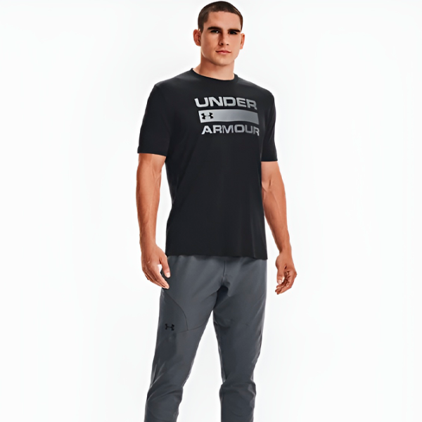 Футболка для мужчин Under Armour UA TEAM ISSUE WORDMARK SS-BLK 60% хлопок, 40% полиэстер/ Черный photo 4