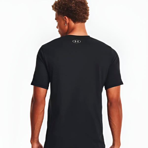 Tricou pentru bărbați Under Armour Armour Shirt Boxed Sportstyle 60% bumbac, 40% poliester/ Black photo 4 Tricou pentru bărbați Under Armour Armour Shirt Boxed Sportstyle 60% bumbac, 40% poliester/ Black photo 4