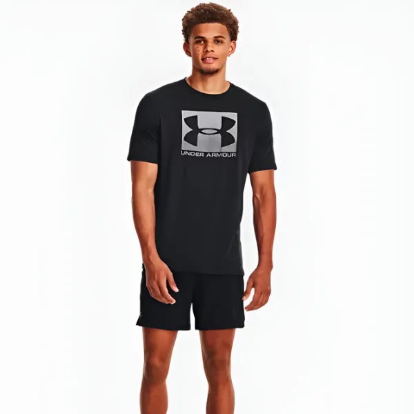 Tricou pentru bărbați Under Armour Armour Shirt Boxed Sportstyle 60% bumbac, 40% poliester/ Black photo 5 Tricou pentru bărbați Under Armour Armour Shirt Boxed Sportstyle 60% bumbac, 40% poliester/ Black photo 5