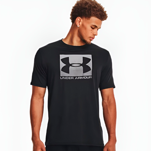 Футболка для мужчин Under Armour Armour Shirt Boxed Sportstyle 60% хлопок, 40% полиэстер/ Черный photo 3 Футболка для мужчин Under Armour Armour Shirt Boxed Sportstyle 60% хлопок, 40% полиэстер/ Черный photo 3