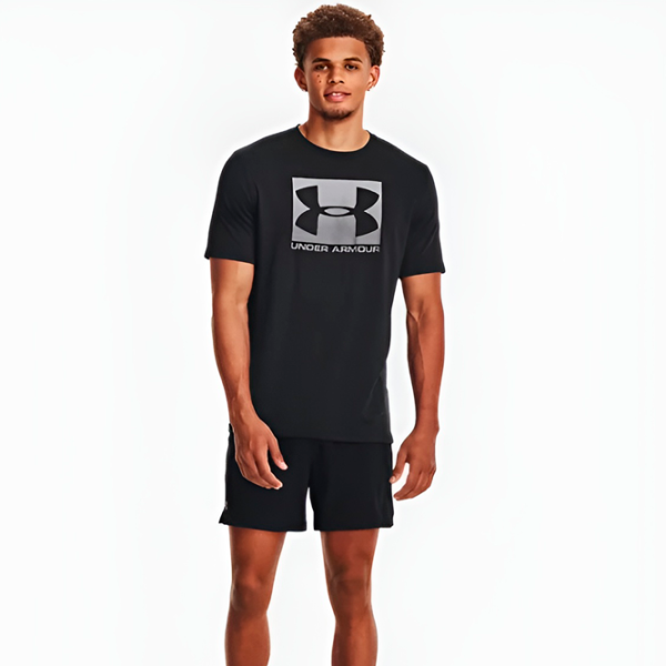 Tricou pentru bărbați Under Armour Armour Shirt Boxed Sportstyle 60% bumbac, 40% poliester/ Black photo 5