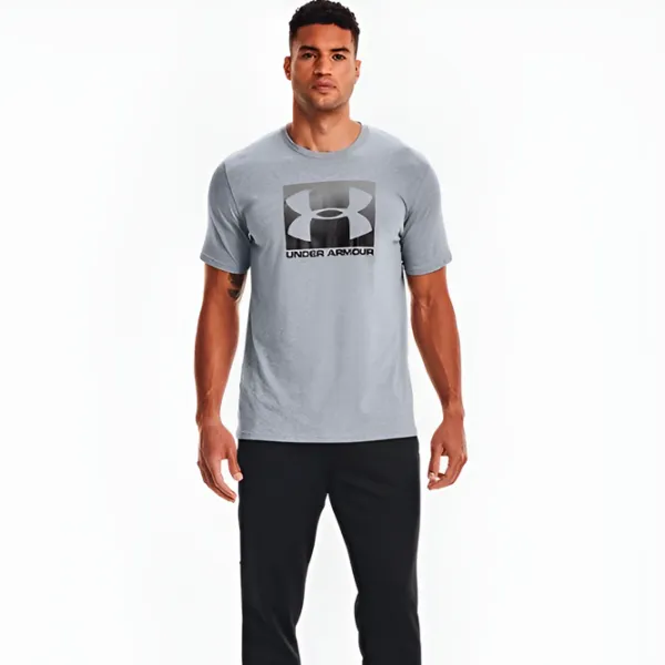 Футболка для мужчин Under Armour Armour Shirt Boxed Sportstyle 60% хлопок, 40% полиэстер/ Серый photo 4 Футболка для мужчин Under Armour Armour Shirt Boxed Sportstyle 60% хлопок, 40% полиэстер/ Серый photo 4