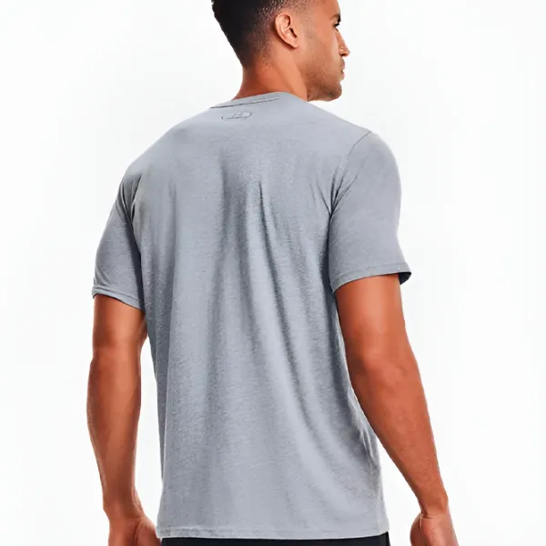 Футболка для мужчин Under Armour Armour Shirt Boxed Sportstyle 60% хлопок, 40% полиэстер/ Серый photo 3 Футболка для мужчин Under Armour Armour Shirt Boxed Sportstyle 60% хлопок, 40% полиэстер/ Серый photo 3