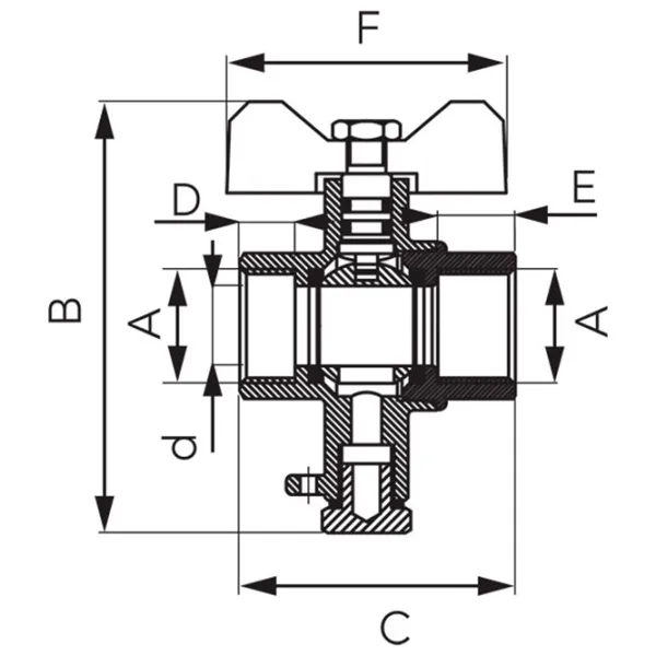 Robinet Ferro KMT1 F/ F photo 2 Robinet Ferro KMT1 F/ F photo 2
