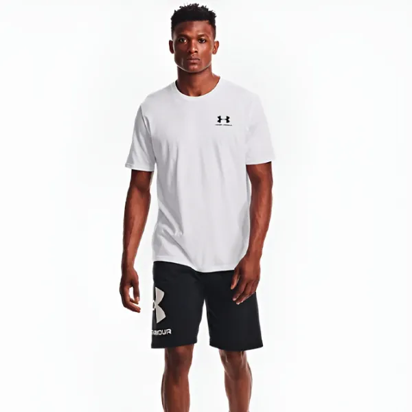 Tricou pentru bărbați Under Armour Shirt Sportstyle Left Chest Ss 60% bumbac, 40% poliester/ White photo 4