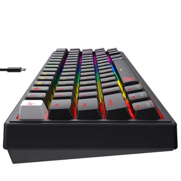 Клавиатура Havit KB874L Беспроводные + Проводные/ Черный photo 5