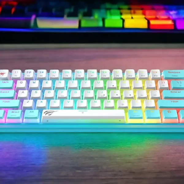 Клавиатура Havit KB877L Беспроводные + Проводные/ Синий photo 5