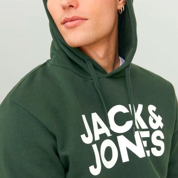 Hanorac pentru bărbați Jack & Jones JJECORP LOGO SWEAT HOOD NOO Drept/ Green photo 4 Hanorac pentru bărbați Jack & Jones JJECORP LOGO SWEAT HOOD NOO Drept/ Green photo 4