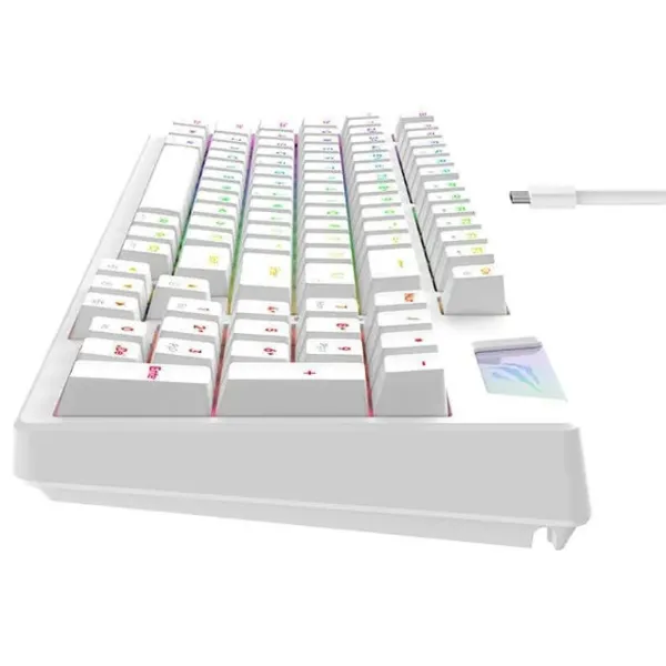 Клавиатура Havit KB885L Беспроводные + Проводные/ Белый photo 4