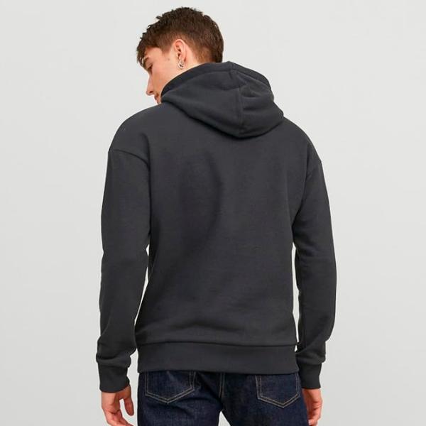 Hanorac pentru bărbați Jack & Jones JJEJOSH SWEAT HOOD NOO Drept/ Black photo 4