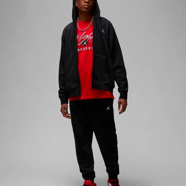 Hanorac pentru bărbați Nike M Jordan Ess Flc Fz Hoodie Drept/ Black photo 4