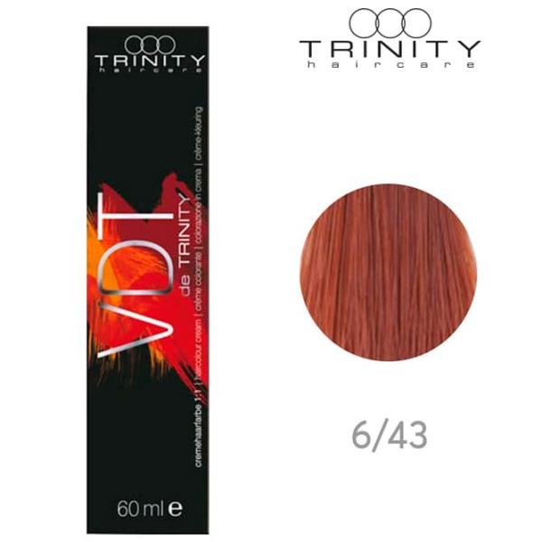 Краска для волос Trinity VDT Код цвета: 6-43, 60 мл photo 2 Краска для волос Trinity VDT Код цвета: 6-43, 60 мл photo 2
