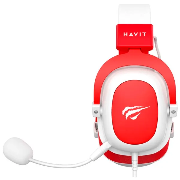Наушники Havit H2002D Белый Красный Проводная/ Игровой photo 4
