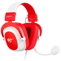 Căști Havit H2002D White Red Cu fir/ Gaming photo 5