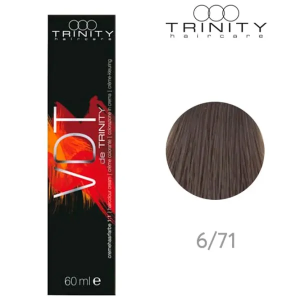Краска для волос Trinity VDT Код цвета: 6-71, 60 мл photo 2 Краска для волос Trinity VDT Код цвета: 6-71, 60 мл photo 2