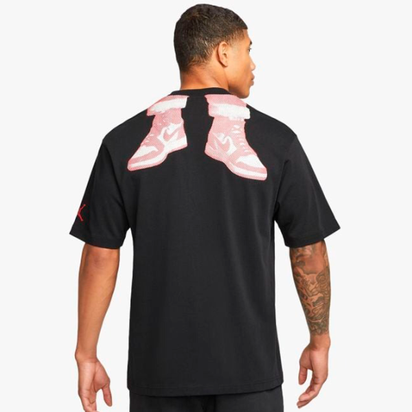 Tricou pentru bărbați Jordan Flt Ess Hldy Crew 100% bumbac/ Black photo 3