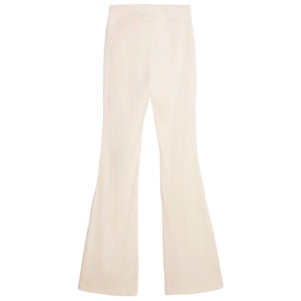 Pantaloni sportivi pentru femei Puma Classics Ribbed Flared Pants L/ Beige photo 2