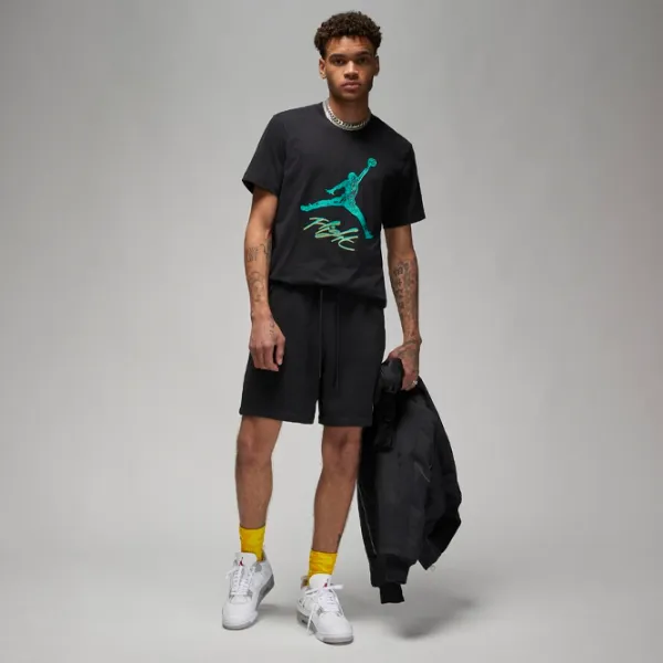 Футболка для мужчин Jordan Ess Jumpman Ss Crew 100% хлопок/ Черный photo 4 Футболка для мужчин Jordan Ess Jumpman Ss Crew 100% хлопок/ Черный photo 4