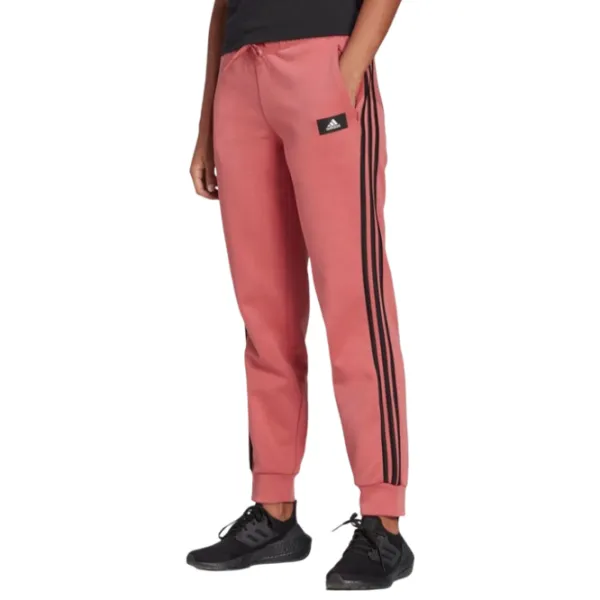 Pantaloni sportivi pentru femei Adidas W Fi 3S Reg Pnt M/ Light Coral photo 2
