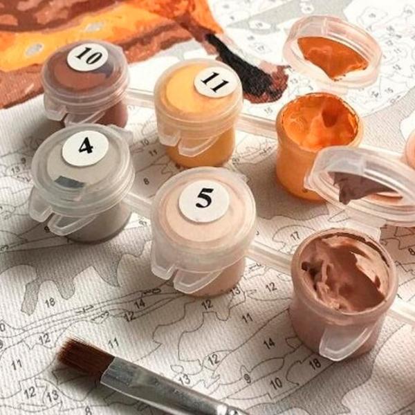 Pictură pe numere BrushMe Primavara eleganta BS53569FC 50 x 40 cm/ Verticală photo 7