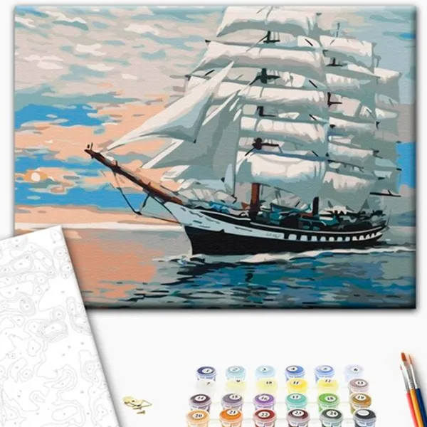 Картина по номерам BrushMe Ветер в парусах BS52208FC 50 x 40 см/ Горизонтальная photo 2