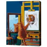 Pictură pe numere BrushMe Norman Catwell BS53459FC 50 x 40 cm/ Verticală photo 3