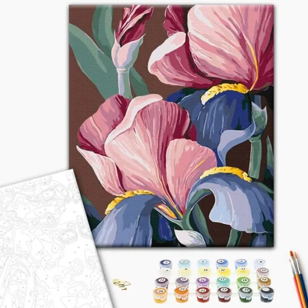 Pictură pe numere BrushMe Iriși BS53760FC 50 x 40 cm/ Verticală photo 2
