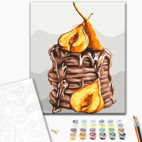 Картина по номерам BrushMe Грушевое удовольствие BS53588FC 50 x 40 см/ Вертикальная photo 2