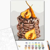 Pictură pe numere BrushMe Plăcere de pere BS53588FC 50 x 40 cm/ Verticală photo 2