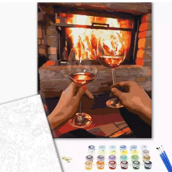 Картина по номерам BrushMe Вечер для двоих BS51816FC 50 x 40 см/ Вертикальная photo 2