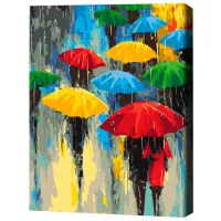 Pictură pe numere BrushMe Ploaie colorată BS53048FC 50 x 40 cm/ Verticală photo 3