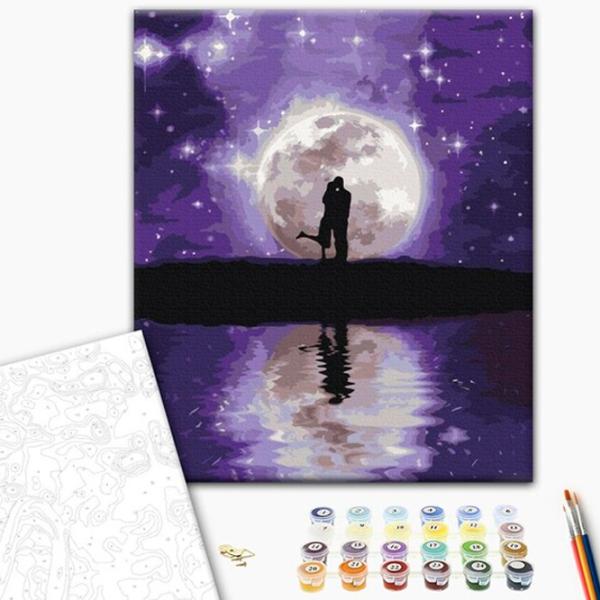 Pictură pe numere BrushMe Îmbrățișări fermecate BS52861FC 50 x 40 cm/ Verticală photo 2