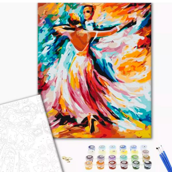 Pictură pe numere BrushMe Culori de vals BS52217FC 50 x 40 cm/ Verticală photo 2